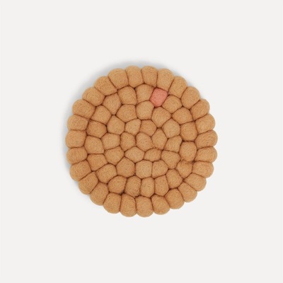 Wooldot Coaster Mini D:10cm Sand/Rose - UND Signature 