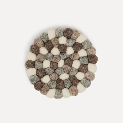 Wooldot Coaster Mini D:10cm Gråstein/Pebbles - UND Signature 