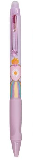 pen med visk og soft grip Lilla - Hobby