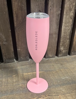 Champagneglass Bobleglede, Lys Rosa Lys Rosa  - Pictureit.no 