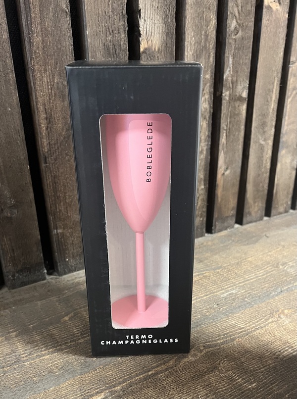 Champagneglass Bobleglede, Lys Rosa