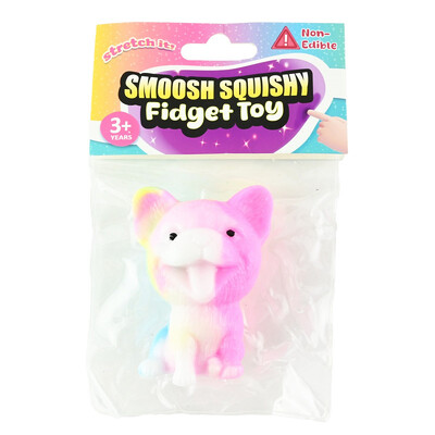 SMOOSH SQUISHY DOG 72g 7,5cm fargerik - Fidget Toys