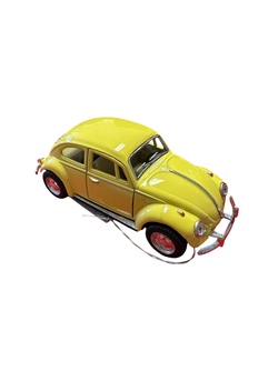 Volkswagen boble med pull back Gul - Leiker