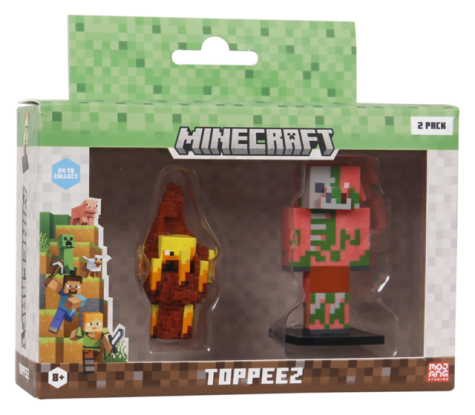 MINECRAFT 3D TOPPEEZ 2 PACK VINDU BOKS