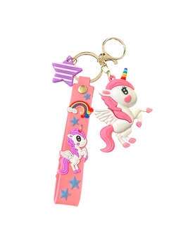 Nøkkelring med unicorn  Rosa (lillastjerne) - Småvarer