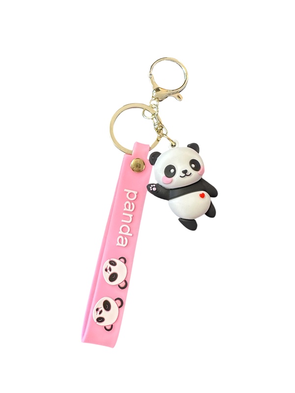 "Panda" nøkkelring med panda figurer