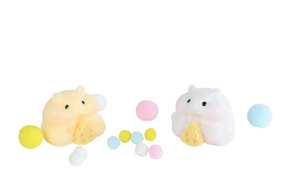 TABA SQUISHY HAMSTER Kvit - Fidget Toys