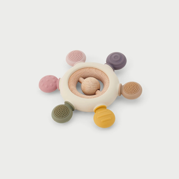 TICKIT SILISOFT RATTLE TEETHER (EARTH)