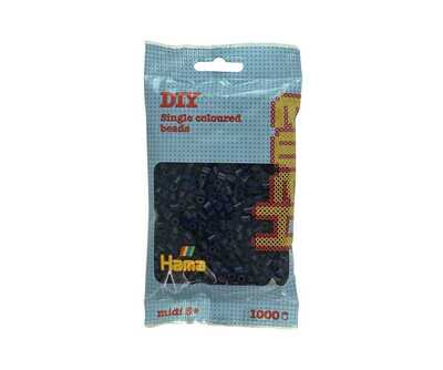 Hama Midi Beads 1000 pcs Midnight Blue 207-116 Midnight Blue  - hama