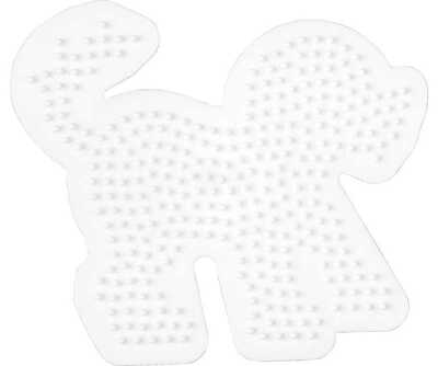 Perlebrett - Hund Kvit - Hama