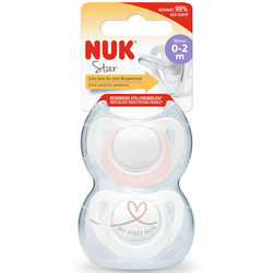 Nuk Smokk STAR rosa 0-6 mnd Rosa - NUK