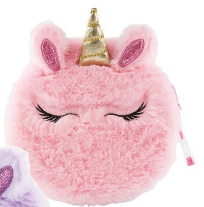 NOTISBOK PLYSJ M/PENN UNICORN TINKA COOL STUFF Rosa - Tinka