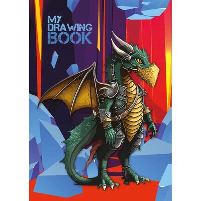 TEGNEBOK A4 72 HVITE ARK 120G DRAGE Tegnebok Drage - PAPIRKOMPANIET