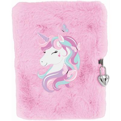 DAGBOK UNICORN ROSA TINKA COOL SCHOOL UNICORN ROSA PLYSJ - Tinka