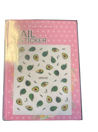 Nail Sticker Avokado - Sminke
