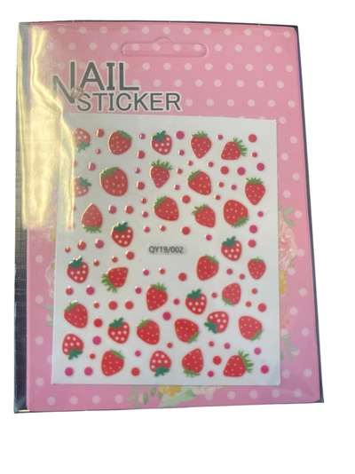 Nail Sticker Jordbær - Sminke