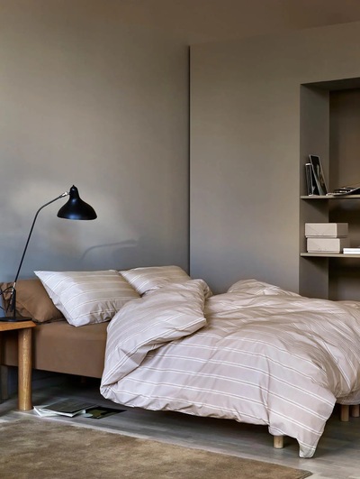 Magnus Sengesett Ekstra Fin Bomull, Karamell Karamell - Høie of Scandinavia 