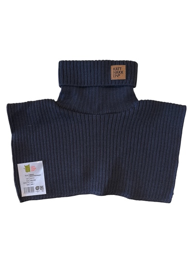 Kattnakken Hals Merinoull barn Marine - Kattnakken