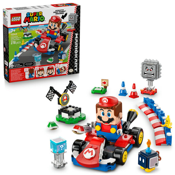 LEGO 72043 Mario Kart™ – interaktiv LEGO® Mario™ og Standard Kart
