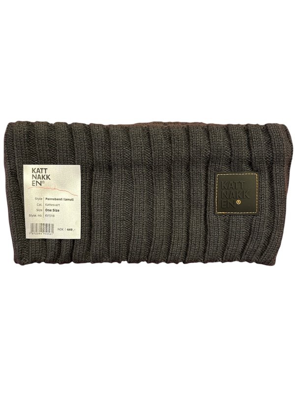 Kattnakken Panneband i lamull One Size junior/vaksen