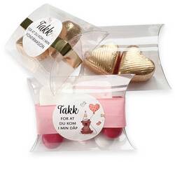 Puteeske 12stk - gjennomsiktig Gjennomsiktig - Happystar