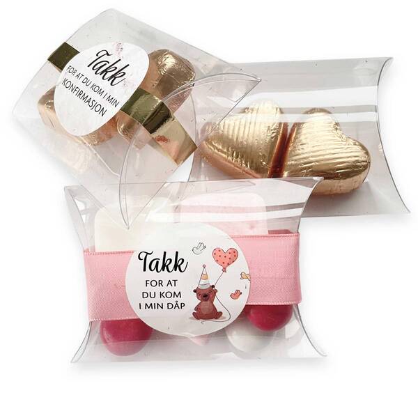 Puteeske 12stk - gjennomsiktig