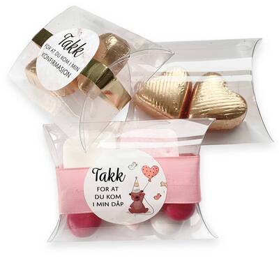 Puteeske 12stk - gjennomsiktig Gjennomsiktig - Happystar