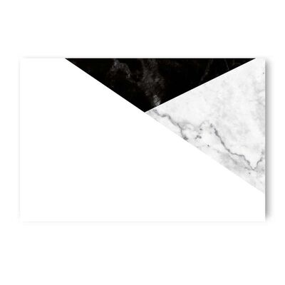 Bordkort enkle 20pk Svart marmor - Happystar