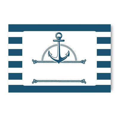 Bordkort enkle 20pk Marine - Happystar