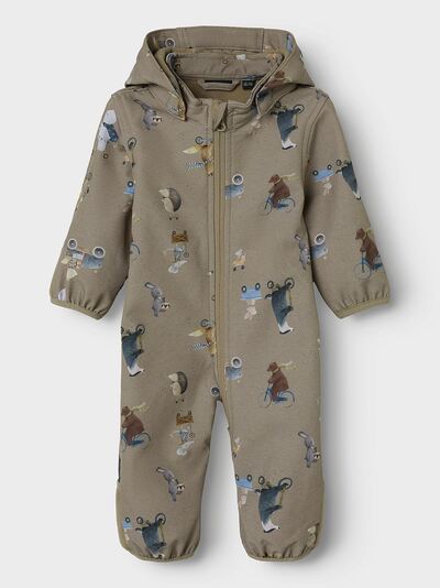 NBNALFA08 SOFTSHELL SUIT AOP  Silver Mink GO - Name It