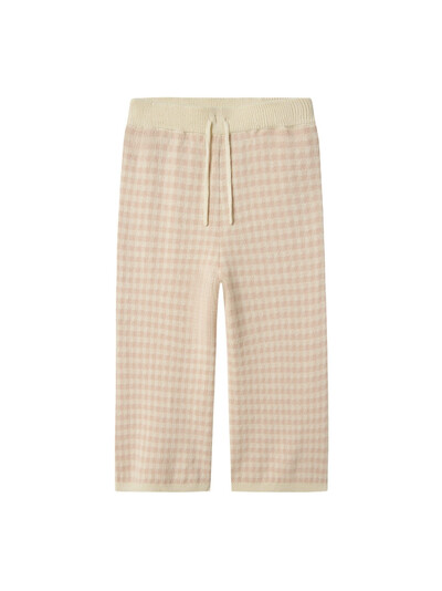 NMFNADIE WIDE KNIT PANT LIL Cameo Rose - LIL`ATELIER