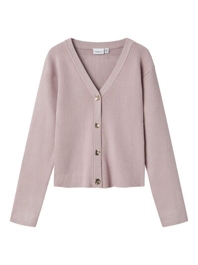 NKFLARENLISE XSL LS KNIT CARDIGAN Burnished Lilac - Name It