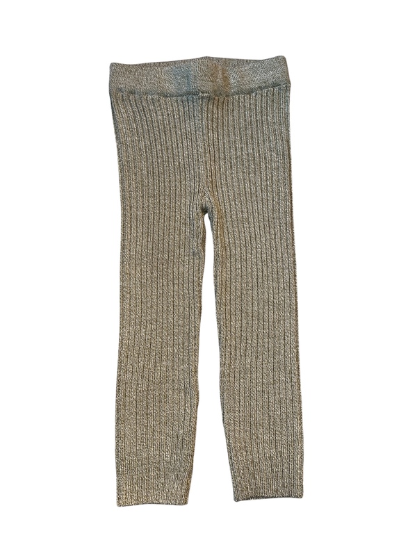 Lillelam bukse ribb ull Lys Mose