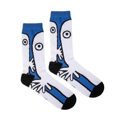 Mummi Sokker - Hattifnattene Blå - voksen Hattifnatt Blå - hvit - Mummi / Moomin