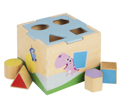 Børste putteboks, 4 klosser Putteboks - Leiker