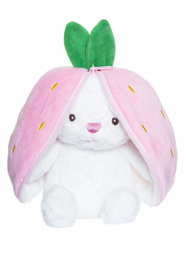 Teddykompaniet Kanin i jordbær med glidelås 37 cm