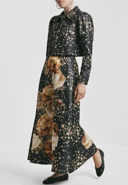 Tailored Satin Skirt  - by TiMo