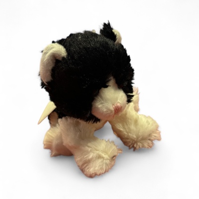 Teddykompaniet Kattekompis 18cm Sort og hvit - Teddykompaniet