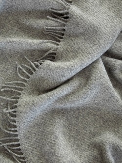 KAMPANJE! Falketind Ullpledd Naturlig Grå - Høie of Scandinavia 