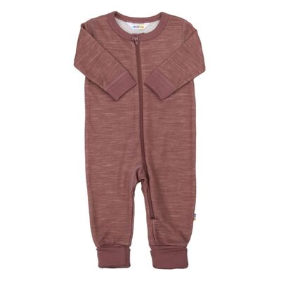 JOHA HELDRAKT M/2 I 1 FOT ULL/BAMBUS Mørk rose - Joha