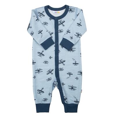 Ull heldress bambus innside Lys blå - Joha