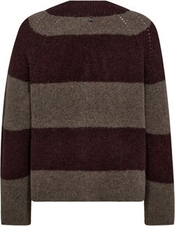 Taci Stripe LS V-Neck Knit