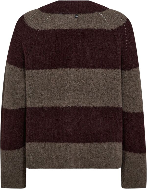 Taci Stripe LS V-Neck Knit