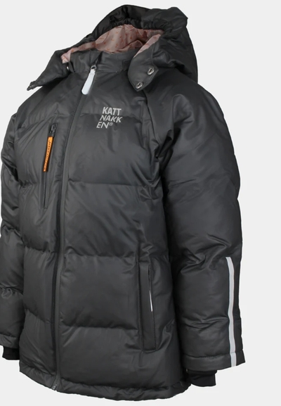 KATTNAKKEN BOBLEREGNJAKKE SLUDD JUNIOR Kattesvart - Kattnakken