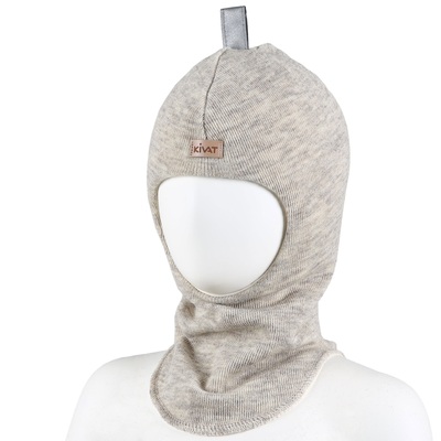 Balaclava ULL m/vindstopp KIVAT lys beige - Kivat