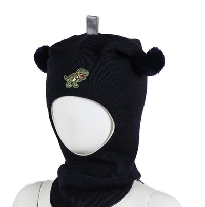 Balaclava ULL m/vindstopp DINOSAUR Marine - Kivat