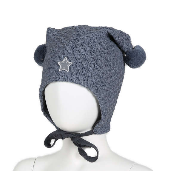 Kivat Knytelue ull 396L-79 Slate Grey med Stjerne