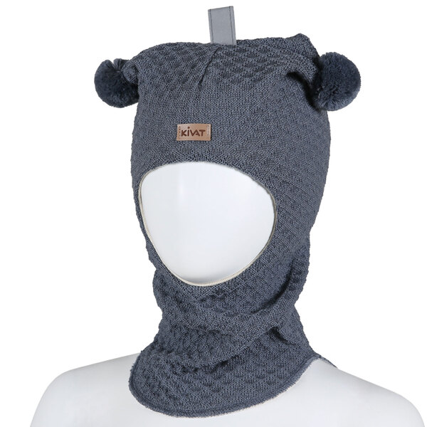 Kivat Balaklava i ull 483-79 Slate Grey 