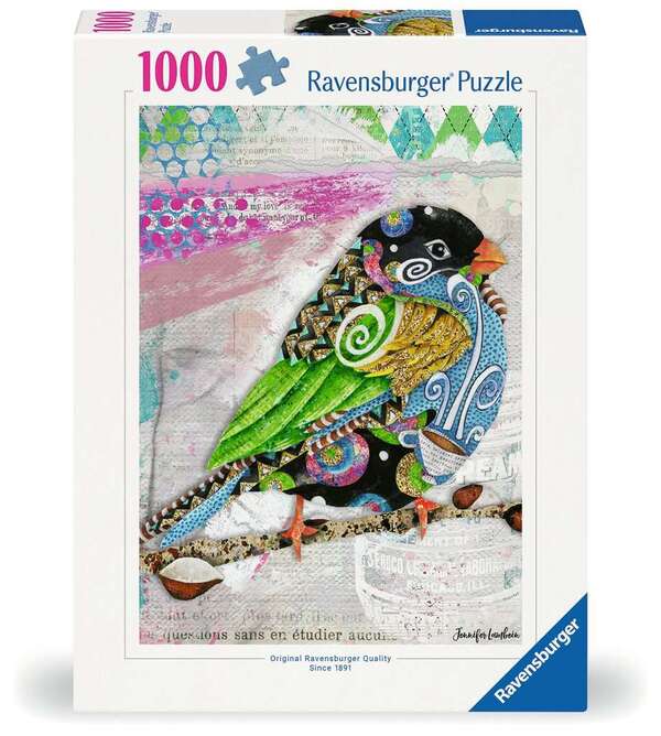 Ravensburger Puslespill 1000 Swirly Bird 