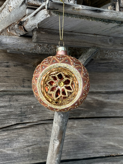 Julekuler fra UND Sesonal Fersken glasskule (15414) - UND Seasonal 